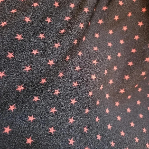 Scotch & Soda Stars Print Long Sleeve Low Waist Mini Ruffled Dress Size Medium. - Picture 16 of 16